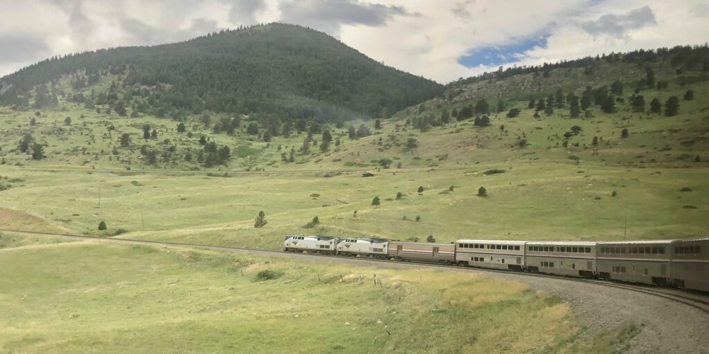 The California Zephyr climbs the 'Big Ten' curve.