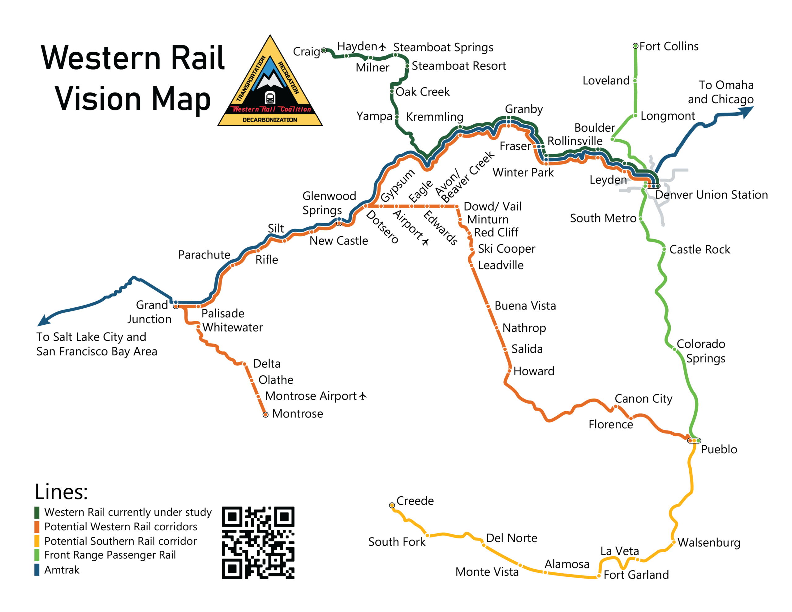 Western Rail vision map.