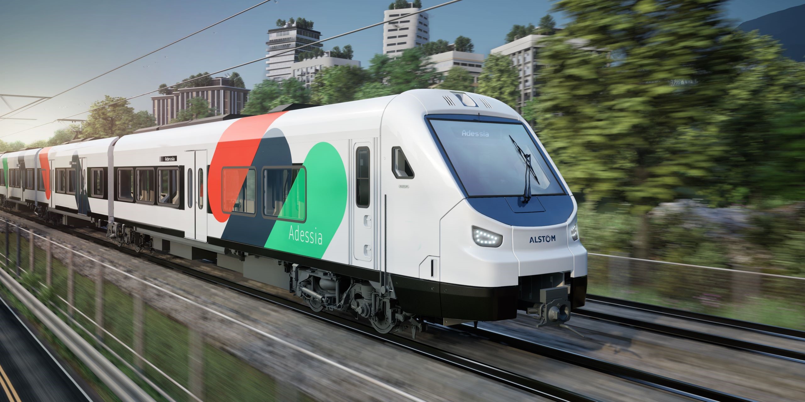 Alstom Adessia commuter train.