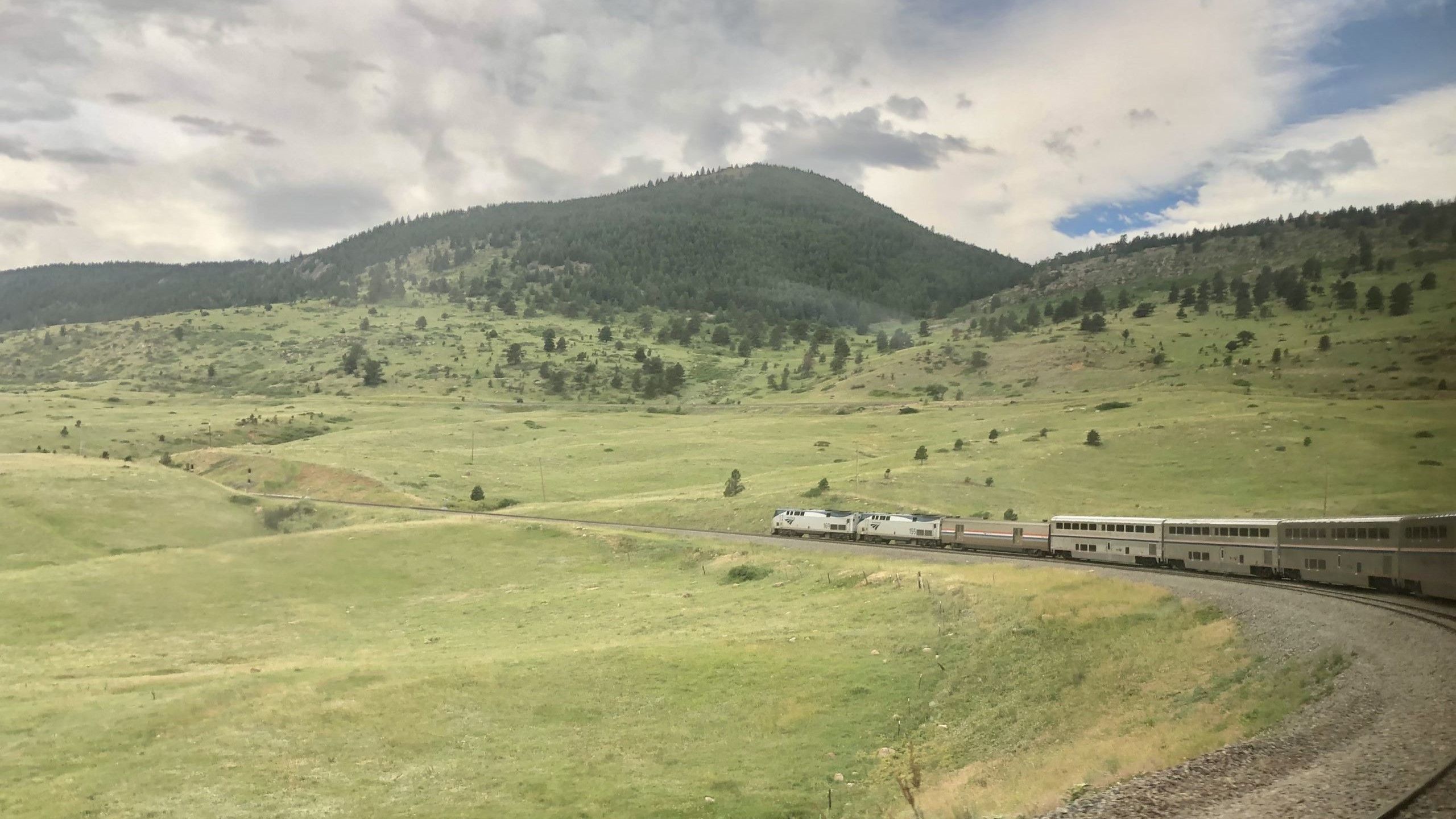 The California Zephyr climbs the 'Big Ten' curve.