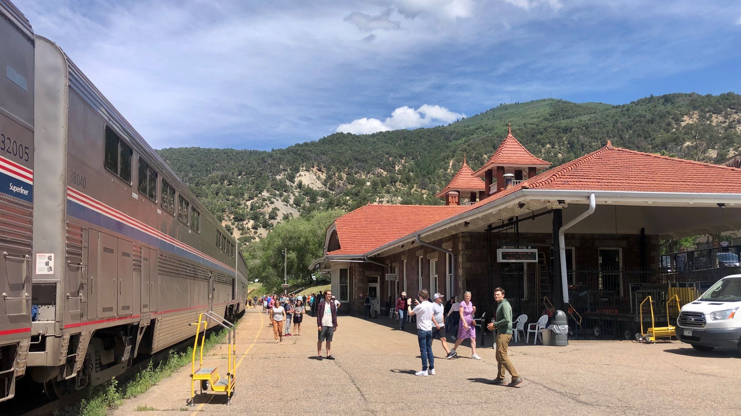 The California Zephyr at Glenwood Springs Station.