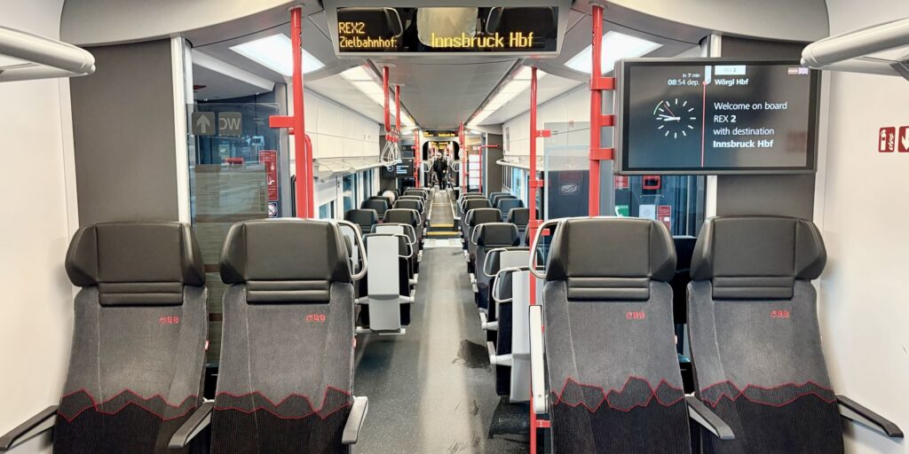 Interior, OBB Siemens Desiro EMU.
