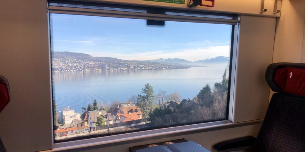 1st class window, SBB Stadler RABe 501 'Giruno' EMU.