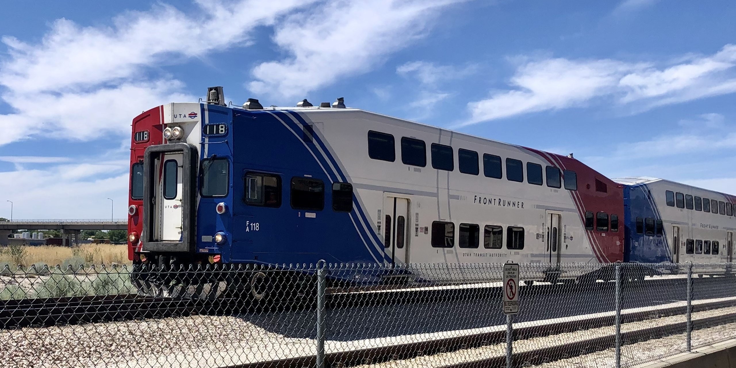 UTA Frontrunner Bombardier Bi-level cab car.